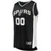 San Antonio Spurs Fashion7 Youth Fast Break Custom Replica Jersey Black - - Side View