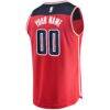 Washington Wizards Fashion7 Youth Fast Break Custom Replica Jersey Red - - Detail View