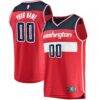 Washington Wizards Fashion7 Youth Fast Break Custom Replica Jersey Red - - Front View