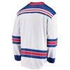 New York Rangers Fashion7 Youth Away Breakaway Jersey - White - Detail View