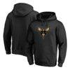 Charlotte Hornets Hardwood Pullover Hoodie - Black - Front View