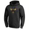 Charlotte Hornets Hardwood Pullover Hoodie - Black - Side View