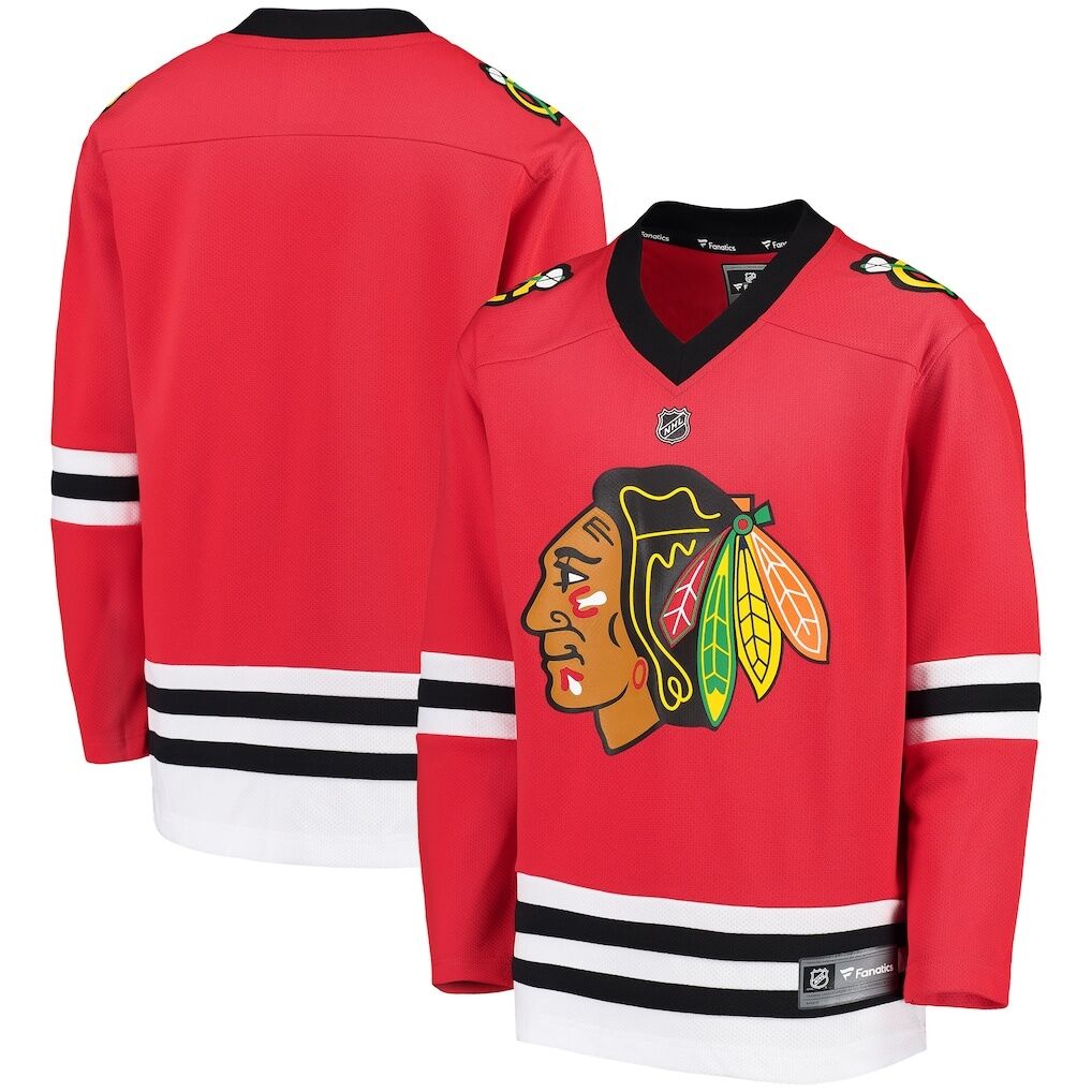 Chicago Blackhawks Fashion7 Youth Home Replica Blank Jersey