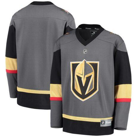 Vegas Golden Knights Fashion7 Youth Alternate Replica Blank Jersey - Black - Front View
