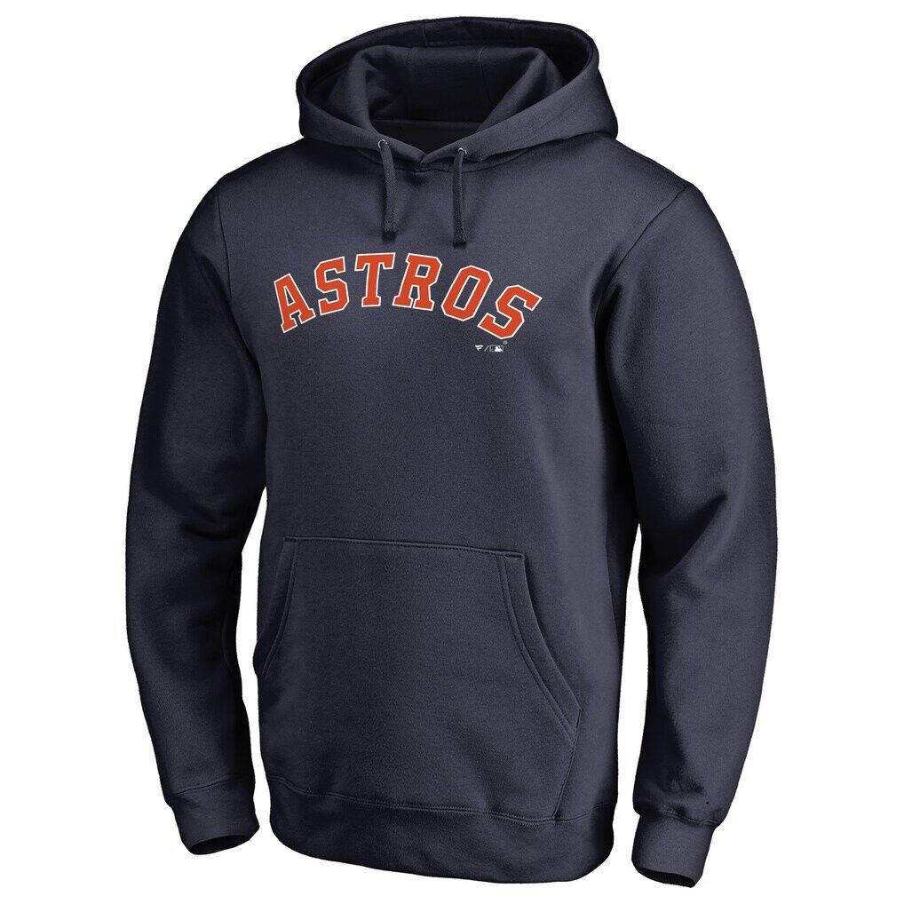 Houston Astros Official Wordmark Fitted Pullover Hoodie