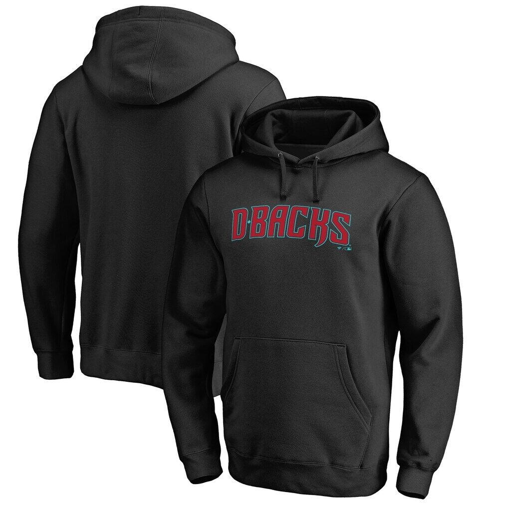 Arizona Diamondbacks Official Wordmark Fitted Pullover Hoodie