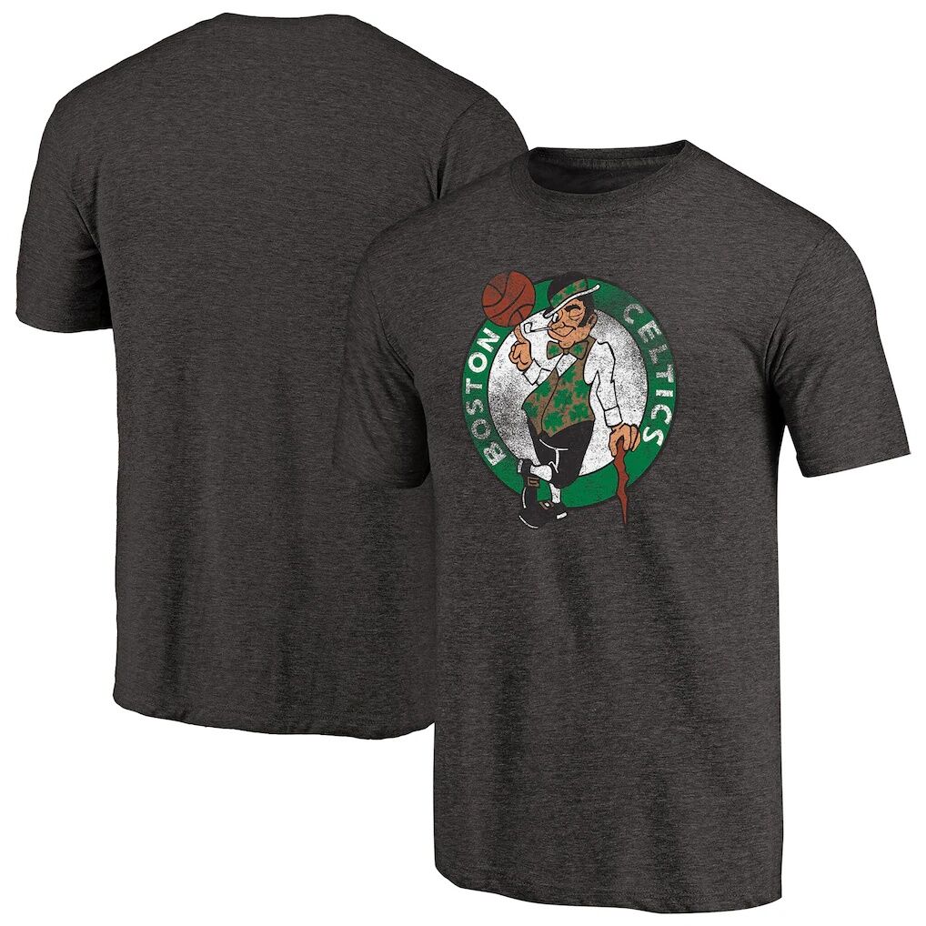 Boston Celtics Distressed Logo Tri-Blend T-Shirt
