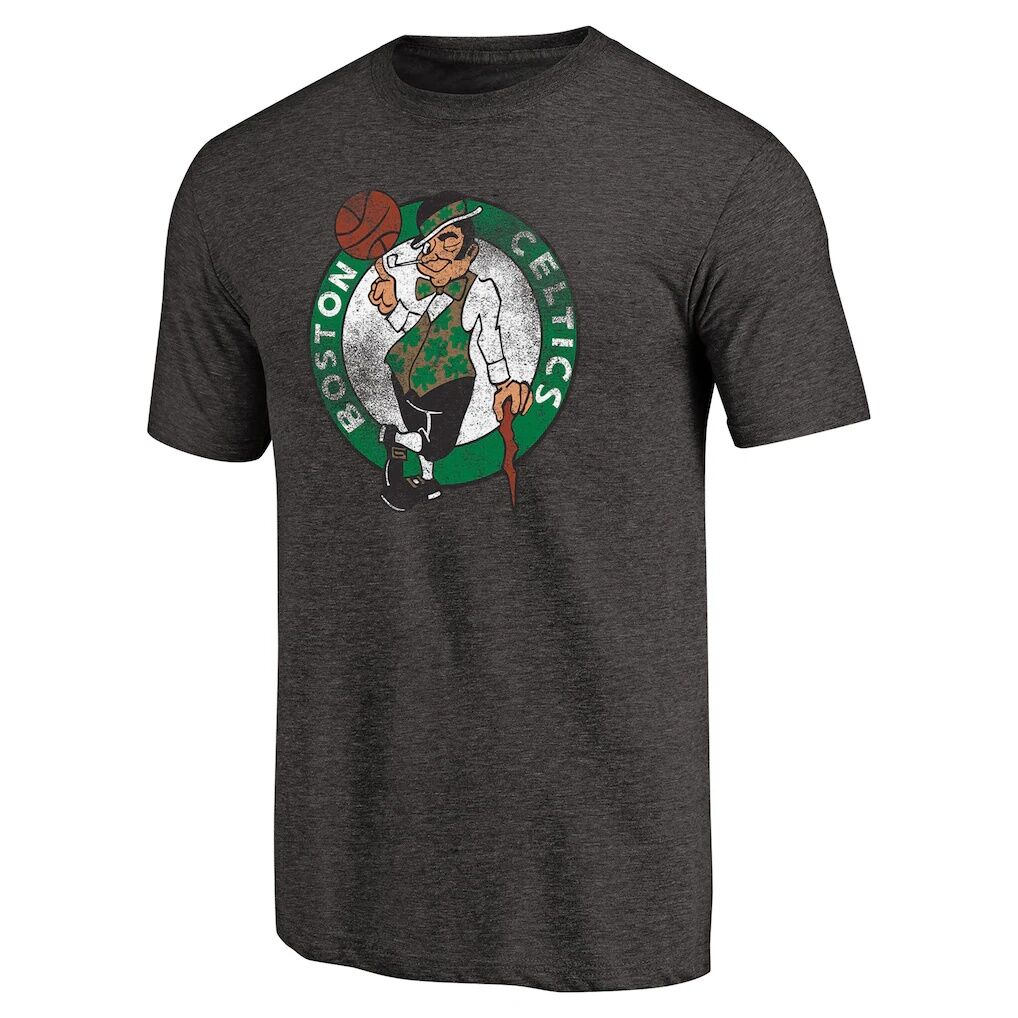 Boston Celtics Distressed Logo Tri-Blend T-Shirt