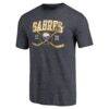 Buffalo Sabres Vintage Collection Line Shift Tri-Blend T-Shirt - Navy - Side View