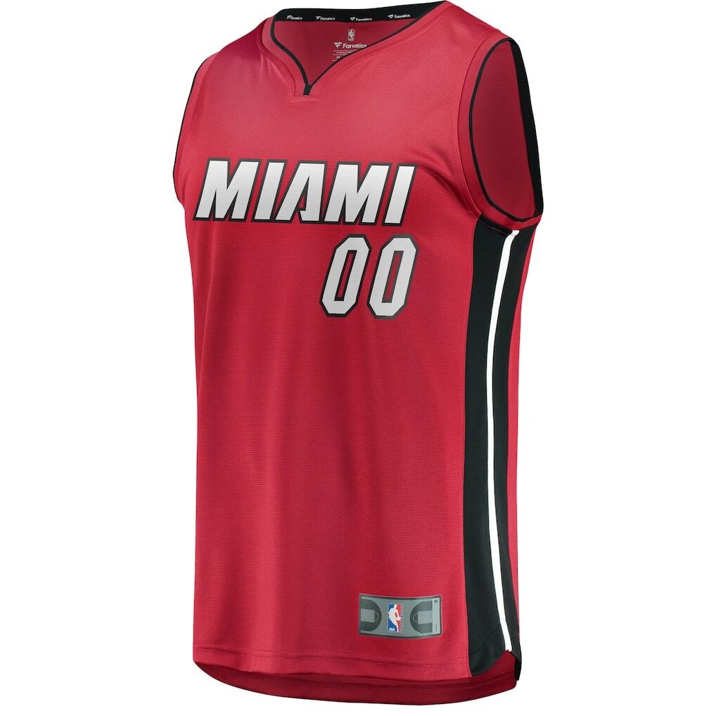 Miami Heat Fashion7 Youth Fast Break Replica Custom Jersey Red - Statement Edition