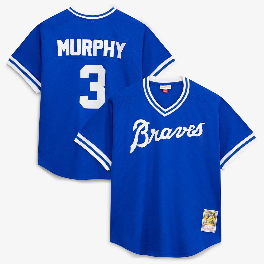 Dale Murphy Atlanta Braves Mitchell & Ness Authentic Batting Practice Jersey – Royal