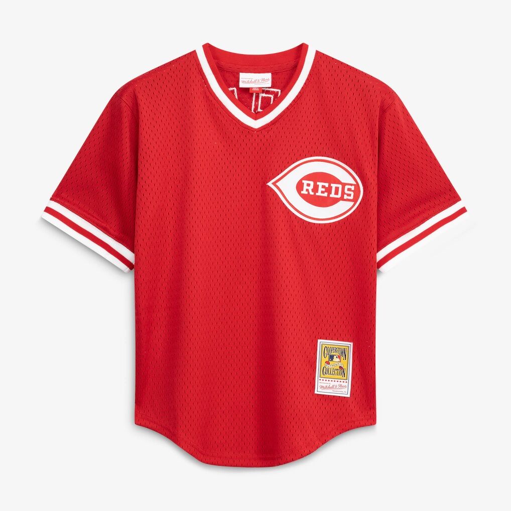 Barry Larkin Cincinnati Reds Mitchell & Ness Authentic Batting Practice Jersey