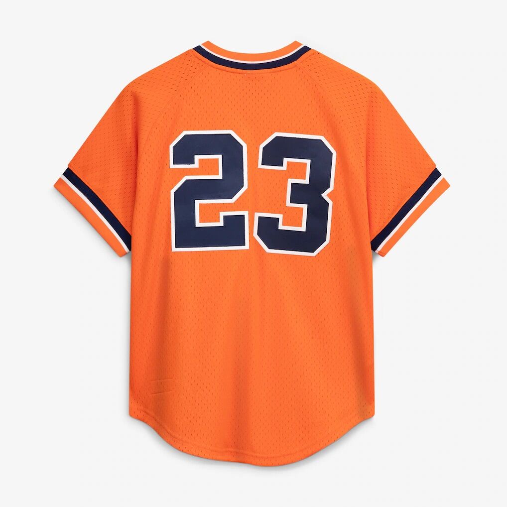 Kirk Gibson Detroit Tigers Mitchell & Ness Cooperstown Collection Mesh Batting Practice Button-Up Jersey