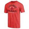 Chicago Bulls Vintage Arch Tri-Blend T-Shirt - Red - Side View