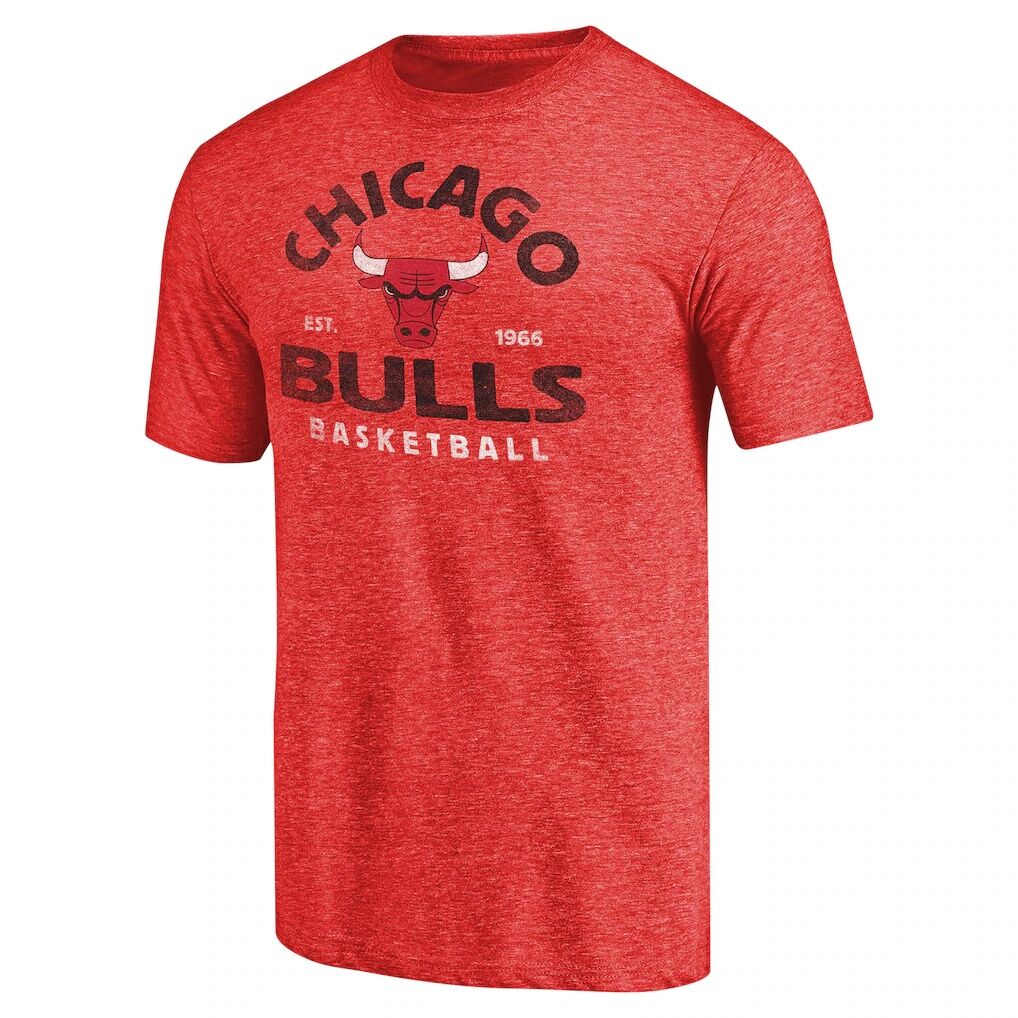 Chicago Bulls Vintage Arch Tri-Blend T-Shirt