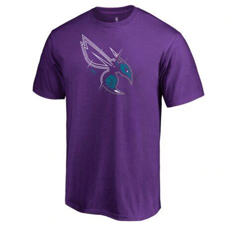 Charlotte Hornets X-Ray T-Shirt - Purple - Front View