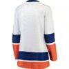 New York Islanders Fashion7 Women's Away Breakaway Jersey - White - Detail View