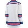 New York Rangers Fashion7 Women's Away Breakaway Jersey - White - Detail View