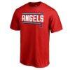 Los Angeles Angels Onside Stripe T-Shirt - Red - Front View