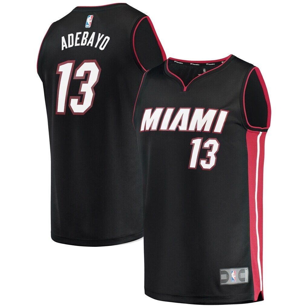 Bam Adebayo Miami Heat Fashion7 Fast Break Replica Player Jersey - Icon Edition