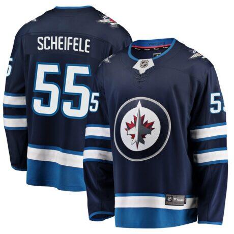 Mark Scheifele Winnipeg Jets Fashion7 Breakaway Replica Jersey - Navy - Front View