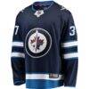 Connor Hellebuyck Winnipeg Jets Fashion7 Breakaway Replica Jersey - Navy - Side View