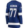 Victor Hedman Tampa Bay Lightning Fashion7 Women's Home Breakaway Jersey - Blue - Detail View