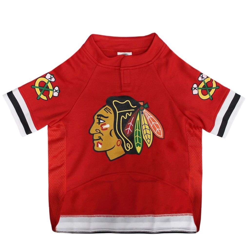Chicago Blackhawks Mesh Hockey Dog Jersey
