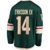 Joel Eriksson Ek Minnesota Wild Fashion7 Breakaway Jersey - Green - Detail View