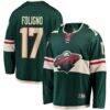 Marcus Foligno Minnesota Wild Fashion7 Breakaway Jersey - Green - Front View