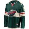 Marcus Foligno Minnesota Wild Fashion7 Breakaway Jersey - Green - Side View