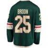 Jonas Brodin Minnesota Wild Fashion7 Breakaway Jersey - Green - Detail View