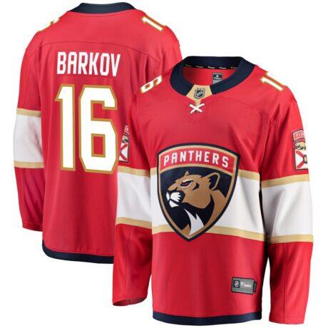 Aleksander Barkov Florida Panthers Fashion7 Breakaway Jersey - Red - Front View