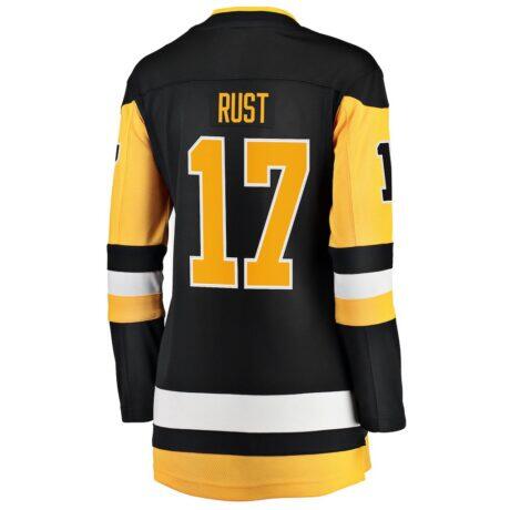 Bryan Rust Pittsburgh Penguins Fashion7 Women's Premier Breakaway Player Jersey - Black - Front View