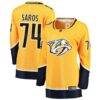 Juuse Saros Nashville Predators Fashion7 Women's Breakaway Player Jersey - Gold - Front View