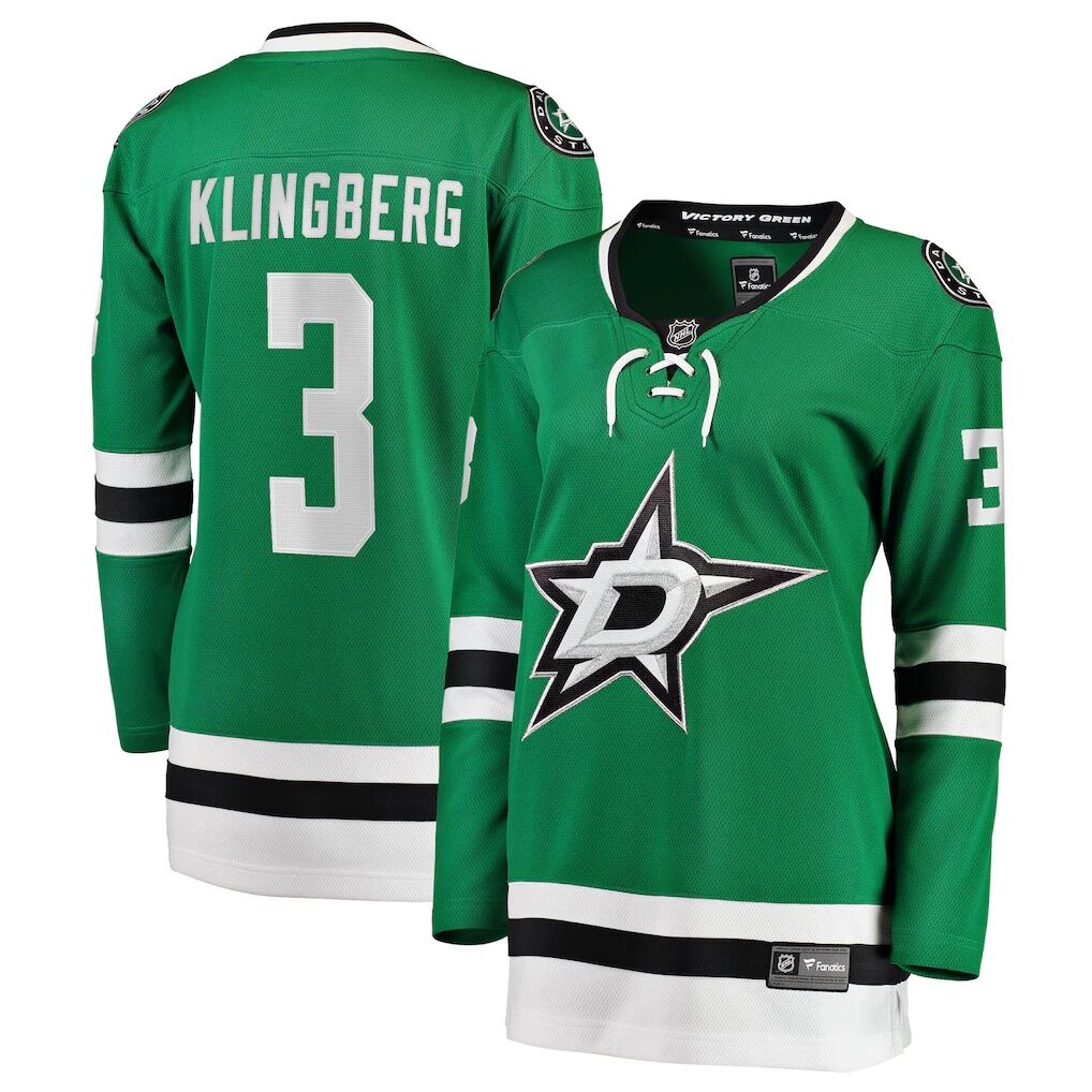 John Klingberg Dallas Stars Fashion7 Women's Breakaway Player Jersey - Kelly Green