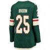 Jonas Brodin Minnesota Wild Fashion7 Women's Breakaway Player Jersey - Green - Detail View