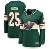 Jonas Brodin Minnesota Wild Fashion7 Women's Breakaway Player Jersey - Green - Front View