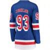 Mika Zibanejad New York Rangers Fashion7 Women's Breakaway Player Jersey - Blue - Detail View