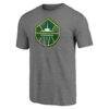 Seattle Storm Distressed Team Tri-Blend T-Shirt - Gray - Side View