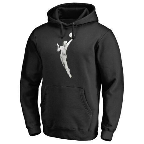 WNBA Marble Pullover Hoodie - Black - Front View