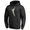 WNBA Marble Pullover Hoodie - Black - Side View
