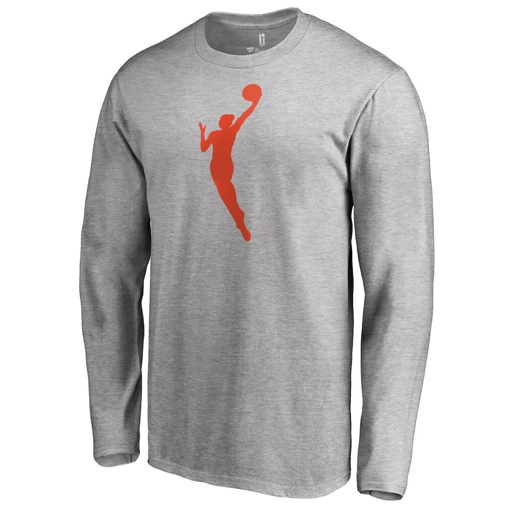 WNBA Gear Primary Logo Long Sleeve T-Shirt - Heathered Gray
