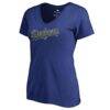 Los Angeles Dodgers Women's Armed Forces Wordmark T-Shirt - - Front View