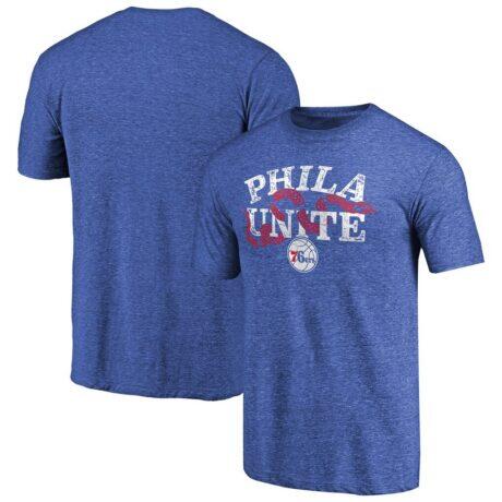 Philadelphia 76ers Hometown Collection Join Or Die Tri-Blend T-Shirt - Royal