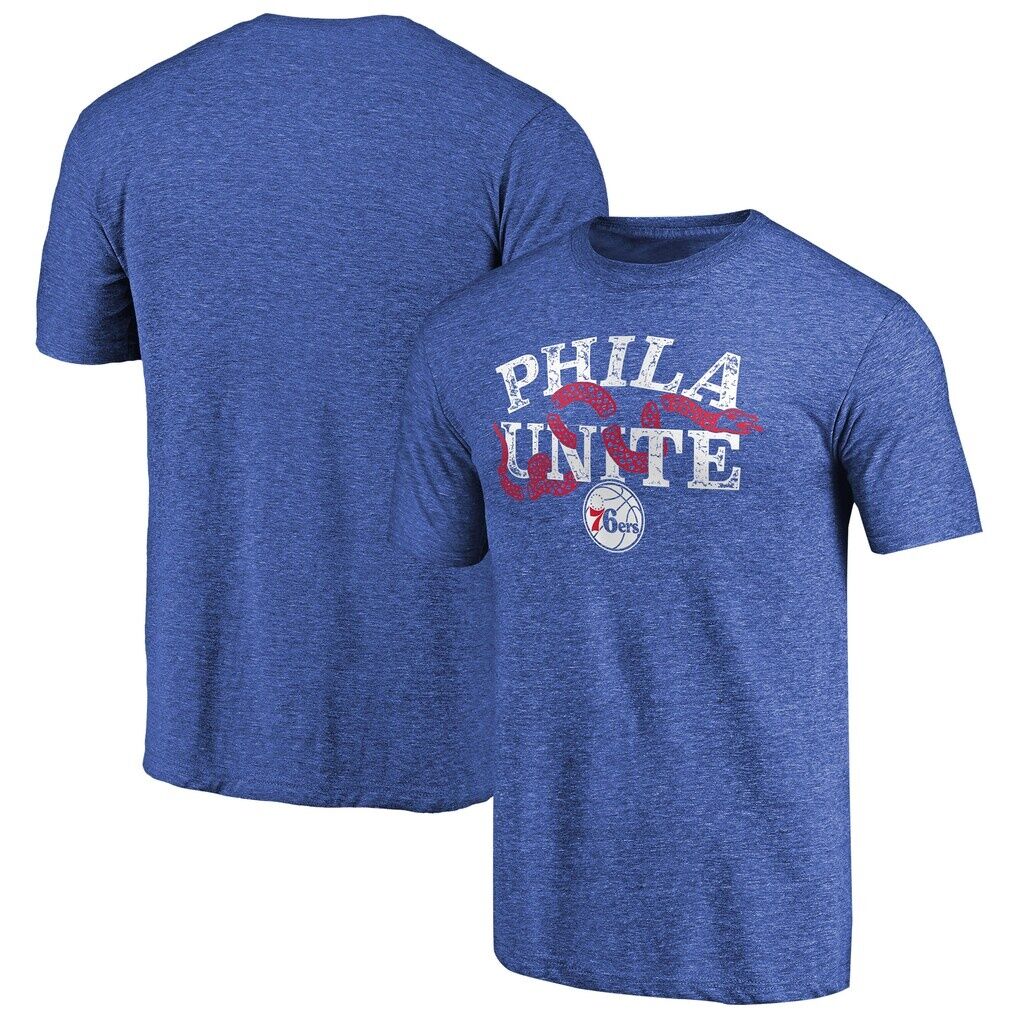 Philadelphia 76ers Hometown Collection Join Or Die Tri-Blend T-Shirt – Royal