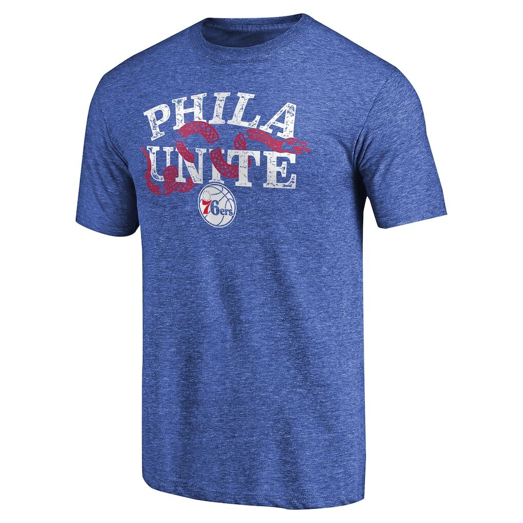 Philadelphia 76ers Hometown Collection Join Or Die Tri-Blend T-Shirt – Royal