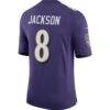 Lamar Jackson Baltimore Ravens Nike Speed Machine Limited Jersey - Purple - Detail View