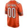 Chicago Bears Nike Youth Alternate Custom Game Jersey - Orange - Detail View