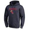 Los Angeles Angels Vintage Cooperstown Collection Wahconah Fitted Pullover Hoodie - Navy - Front View